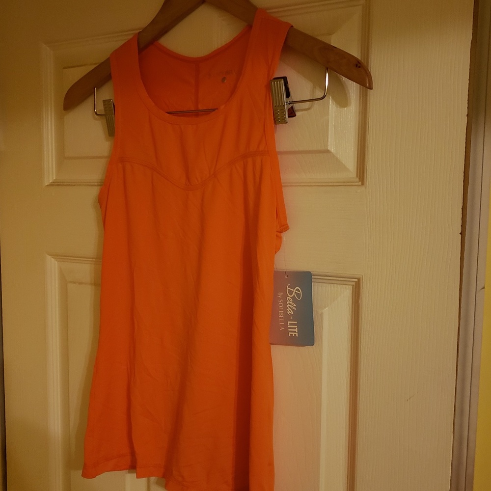 Bella Lite by Sofibella orange racer top Size XS NWT